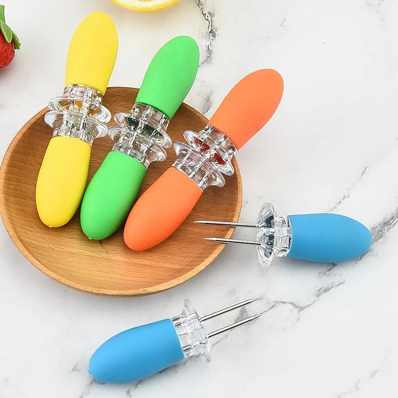 新疆西藏包邮工厂现货不锈钢玉米针BBQ烧烤叉水果叉烧烤签玉米叉