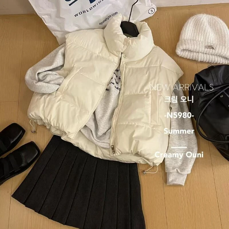 米满满-奶油欧尼（5980 #）宽松百搭拉链立领马外套kc