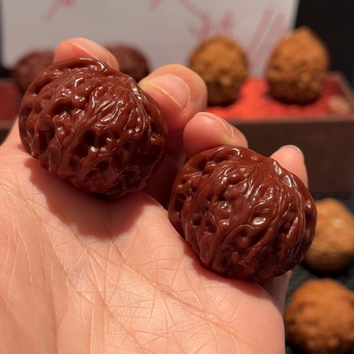 吊坠文玩核桃小金鱼