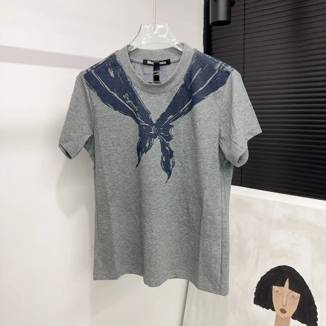 NAN·DIAO新品小众海军领印花T恤