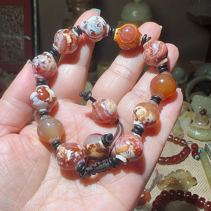 玛瑙/玉髓未镶嵌手链