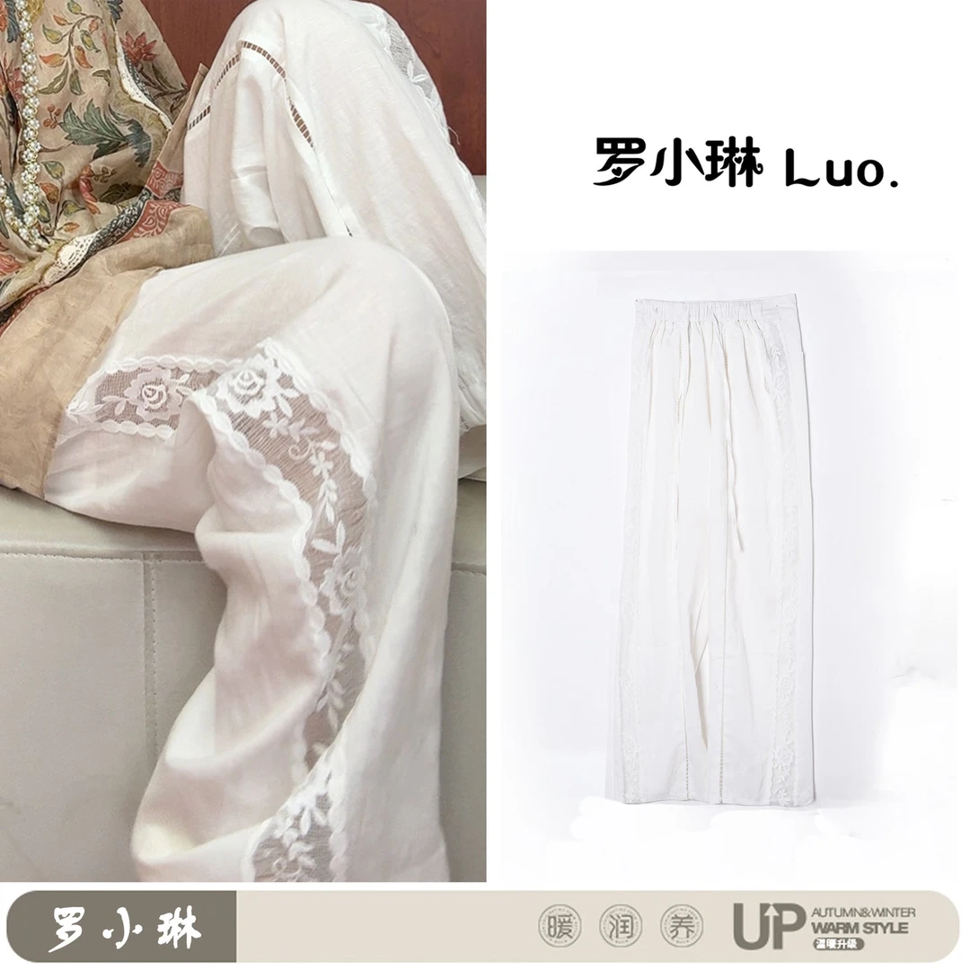 【兰芷】休闲裤时尚设计舒适时装裤PDL32191女款裤子106cm 380g
