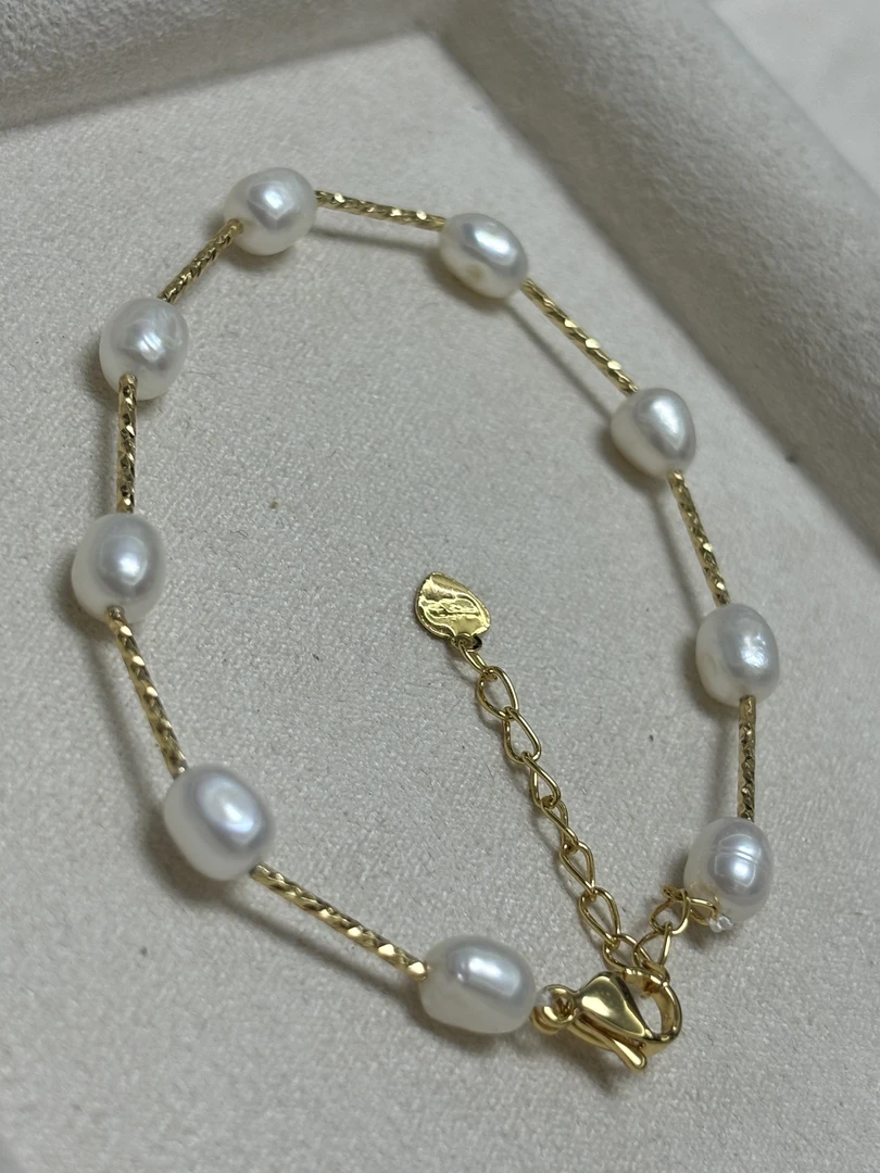 766.天然珍珠满天星手链