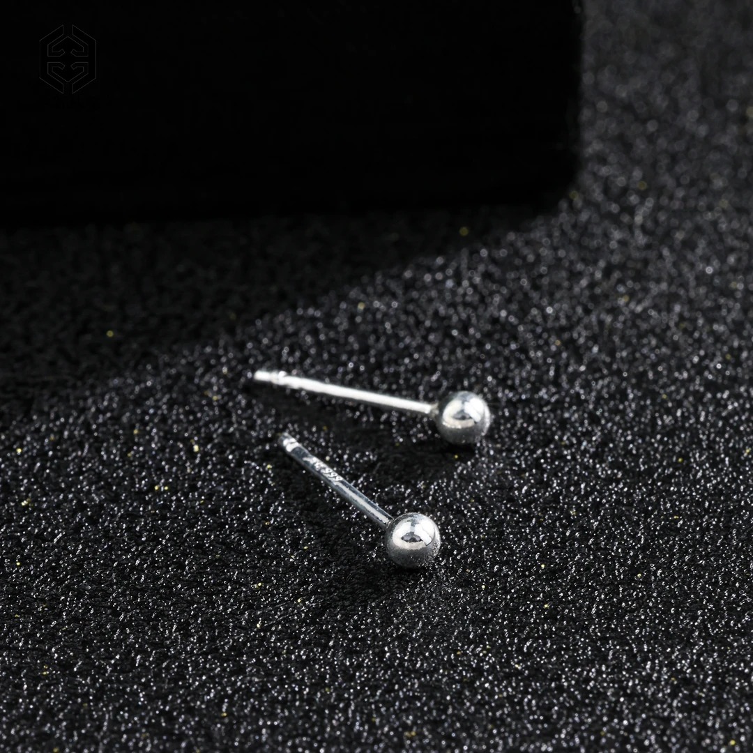 足银银制品 【举石严选】H09-77-083足银999耳饰(一对/多样性发)K