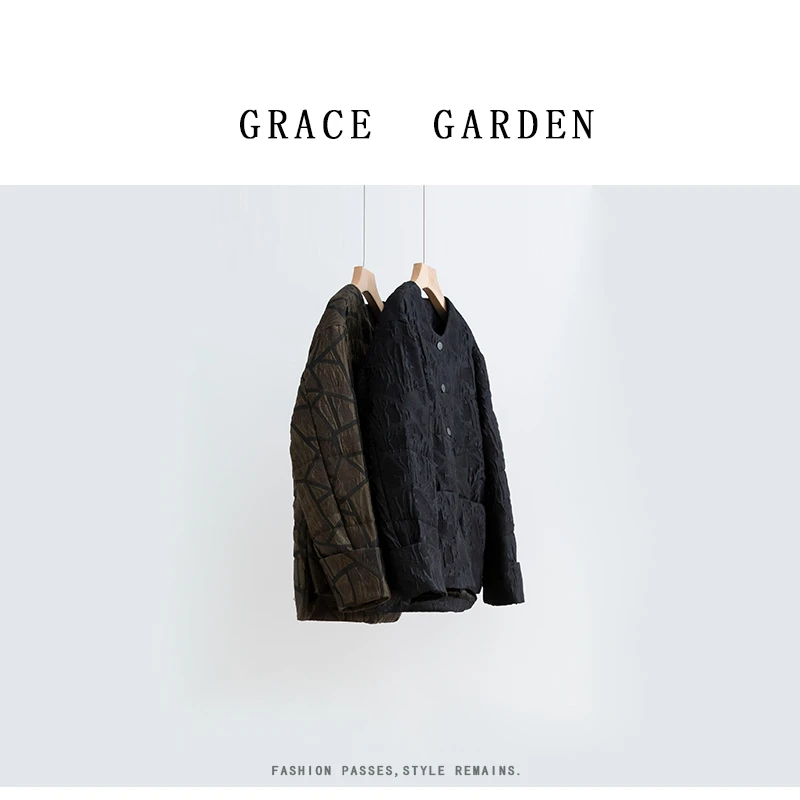 GRACE GARDEN【暮秋风！】25早春国风提花轻奢高级感外套MF5A0812