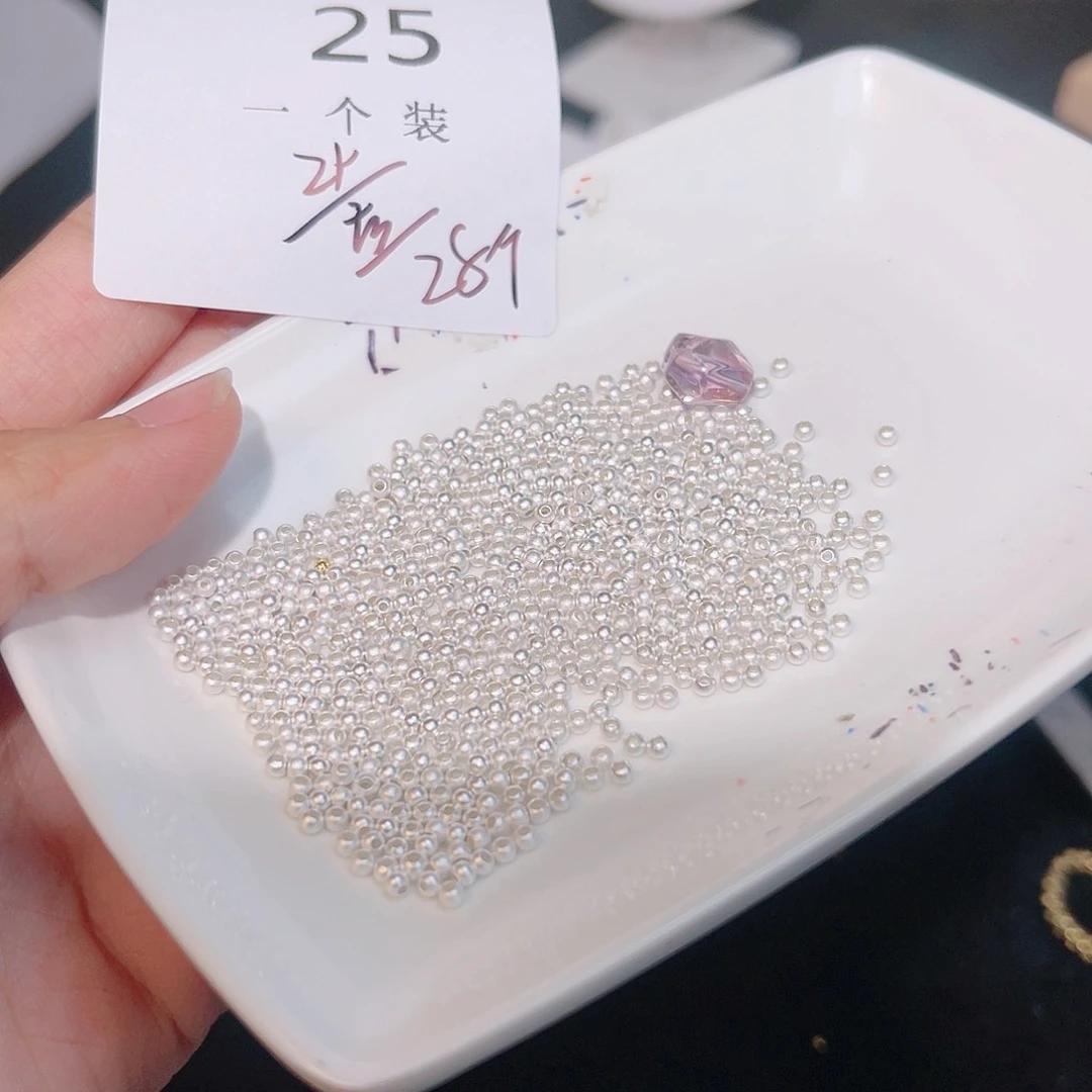 水晶珠宝半成品银S925镶嵌25