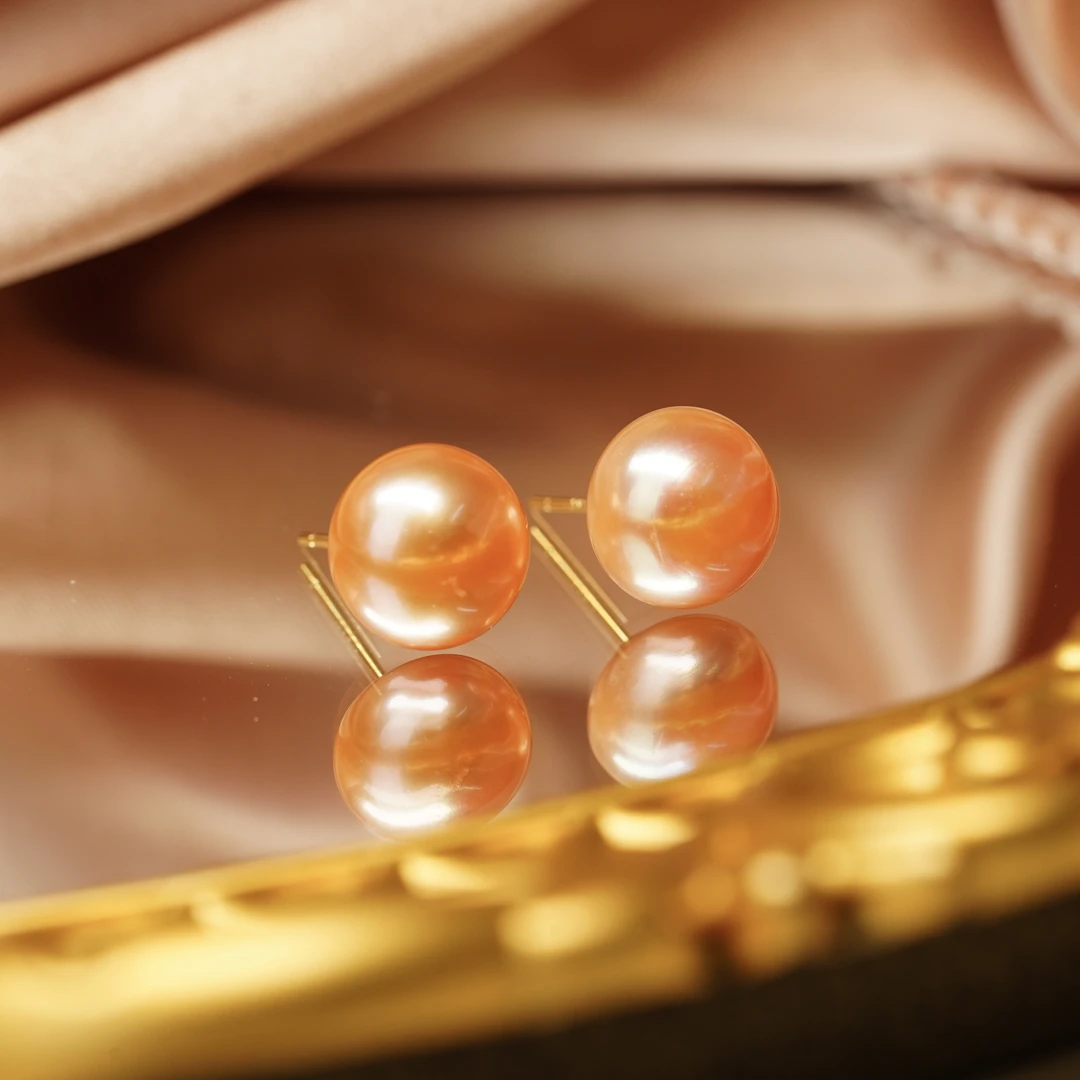 【小北好物】S925银淡水珍珠耳钉约9.5mm+【多样性发一】QH27X451