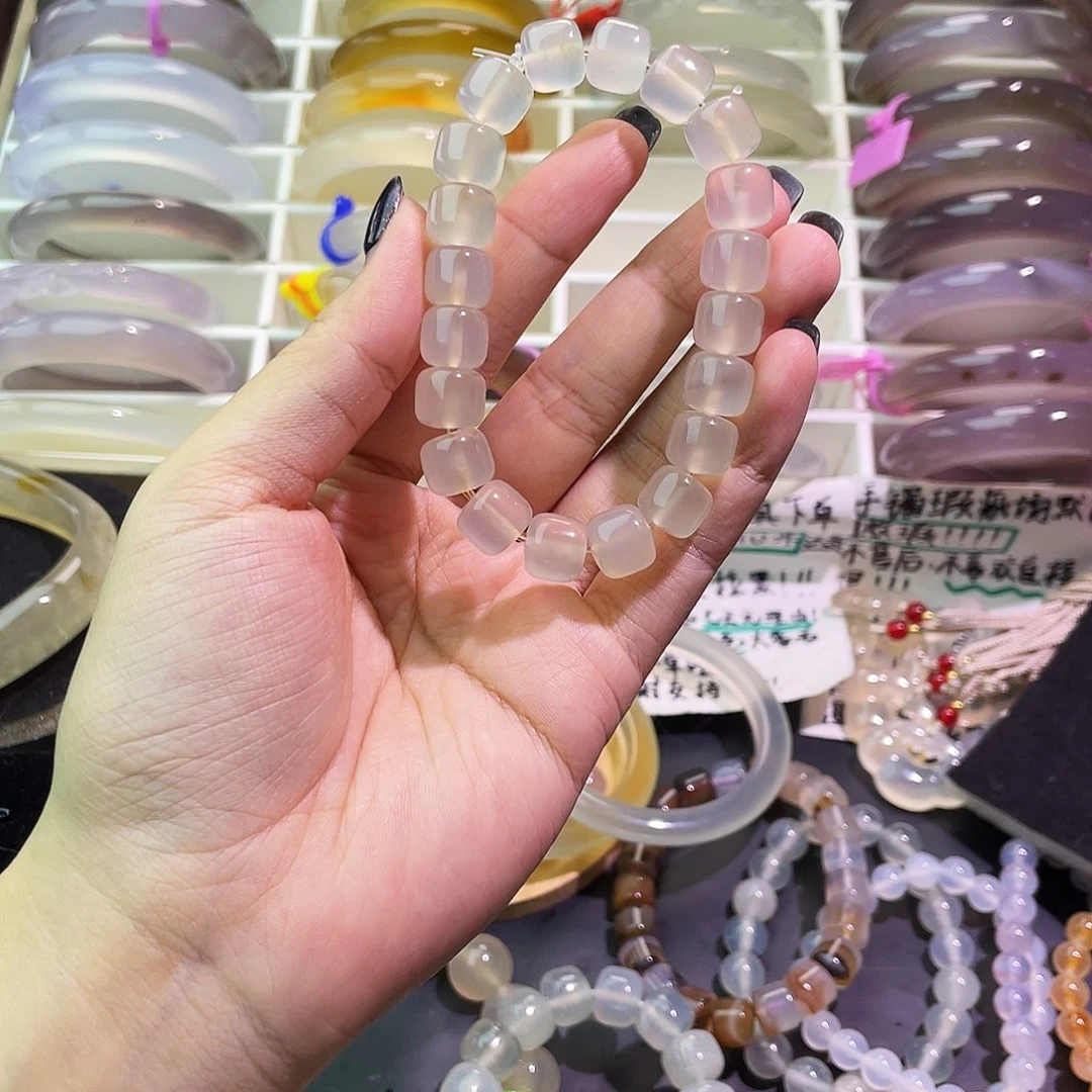 L****玛瑙/玉髓合金手镯