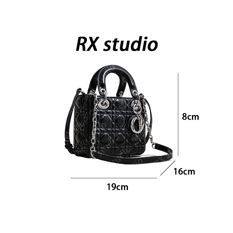 【瑞熙】SK-82832-黑色-19*16*8百搭轻奢女士新款三合一斜挎双肩包