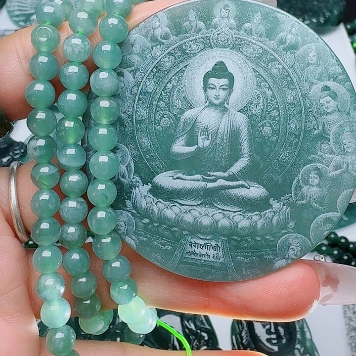 翡翠未镶嵌颈饰1111