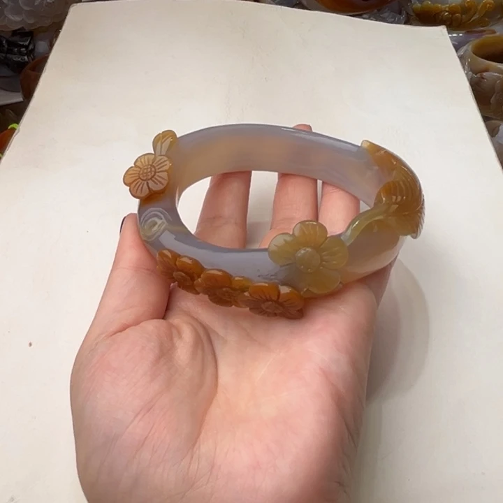 玛瑙/玉髓未镶嵌手镯69.70