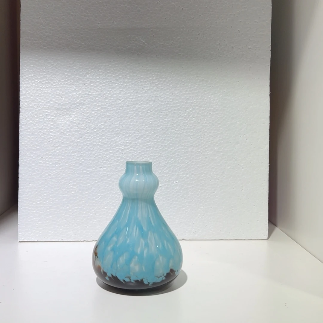 琉璃纯手工制作工艺品高11，内口径1.5