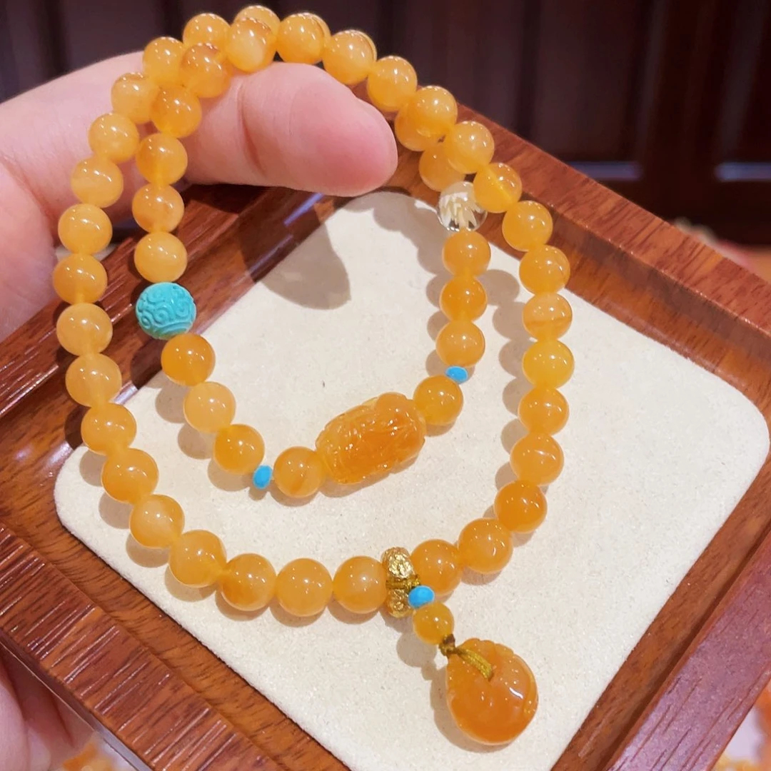 蜜蜡手链未镶嵌手串