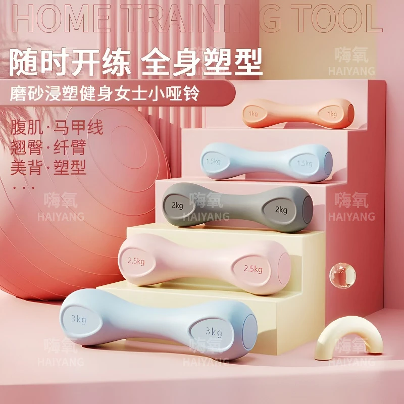 小哑铃女士力量训练居家女生哑铃锻炼有氧运动练臂肌家用健身器材