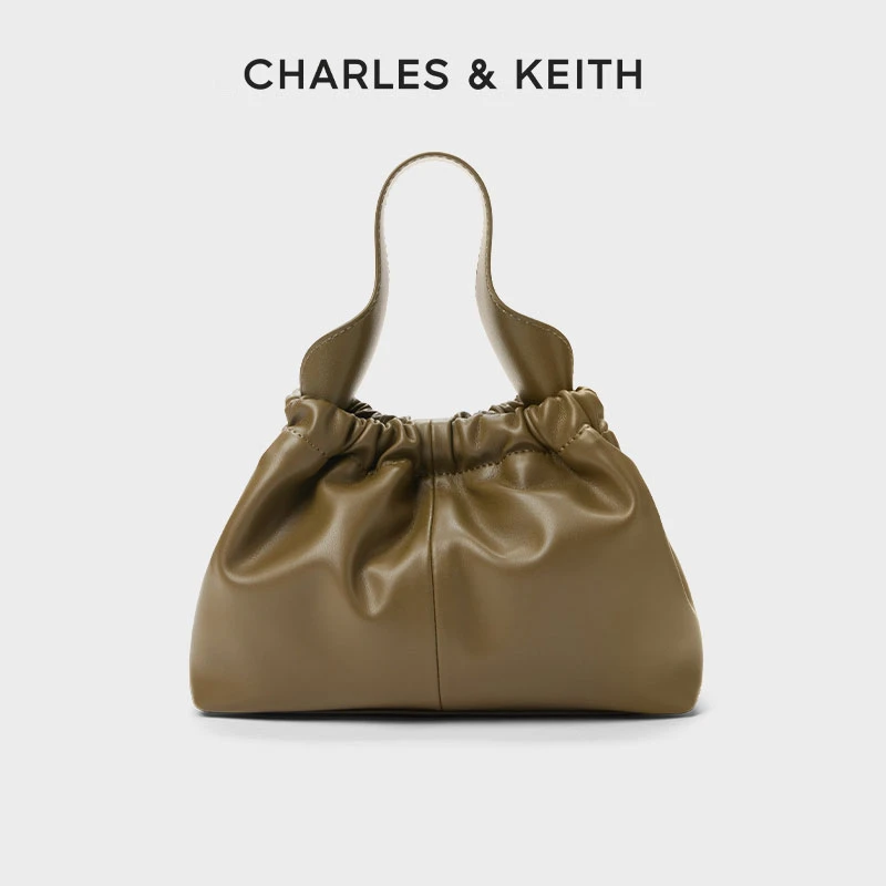 CHARLES & KEITH百搭柔软链条手提斜挎云朵包10151320-D