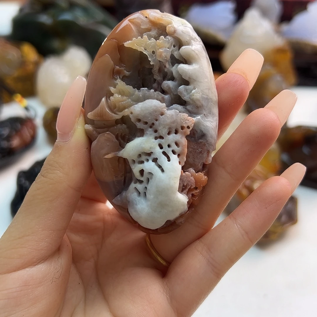 玛瑙/玉髓未镶嵌项链