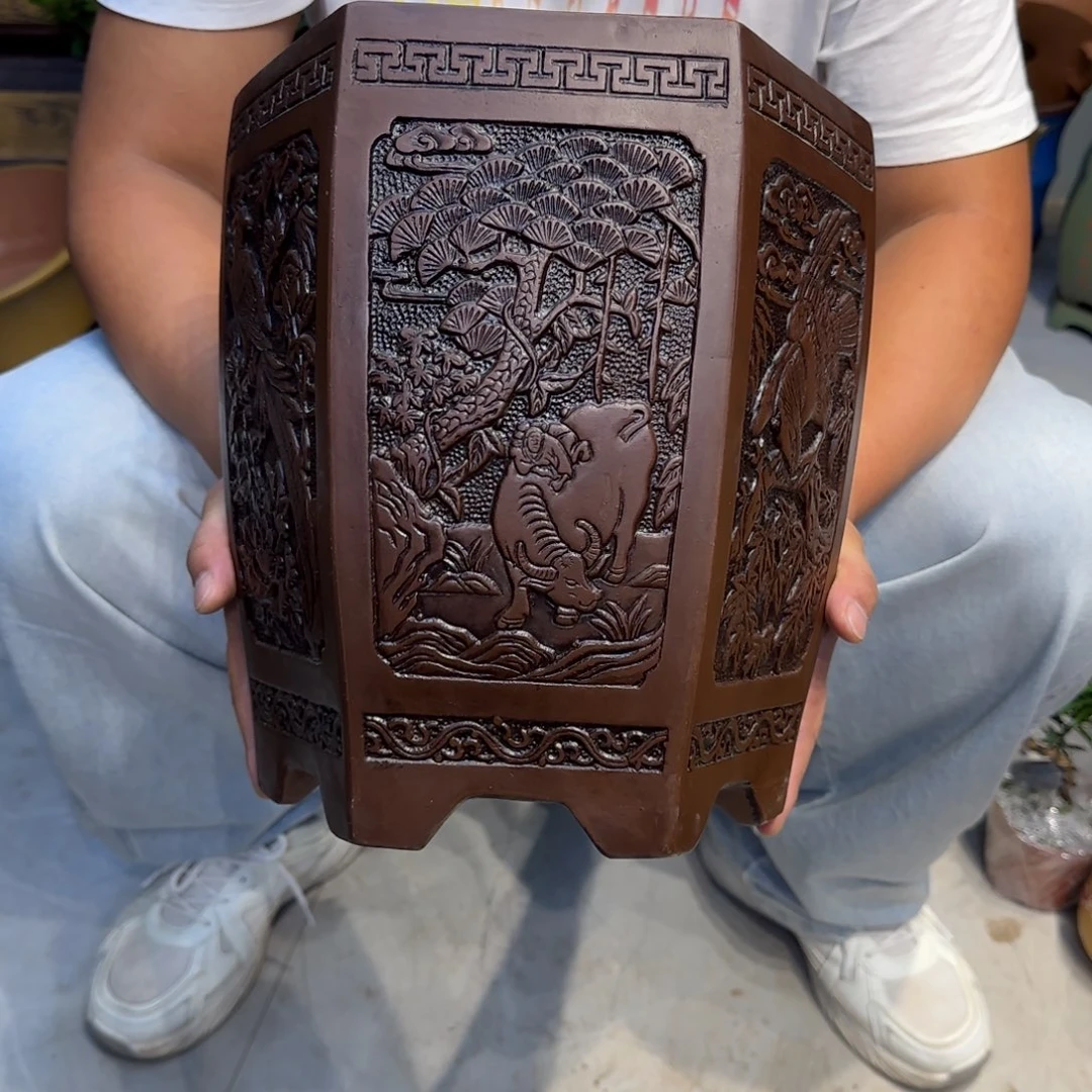 紫砂花盆口径20.25口径