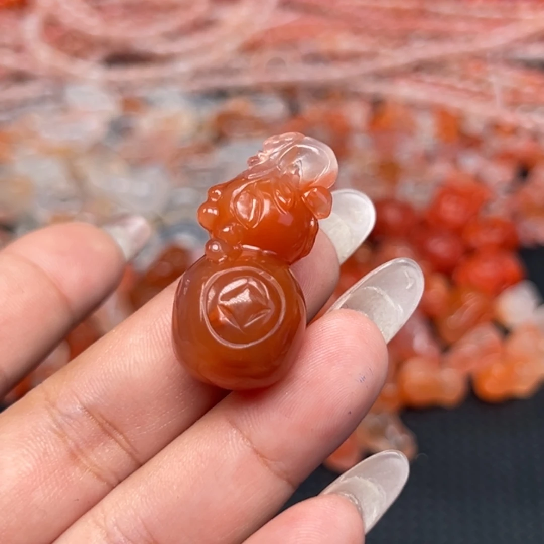 南红玛瑙未镶嵌吊坠(不含链)