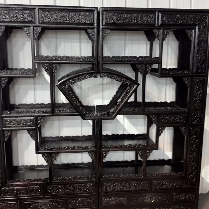 混纺博古架一对定金500