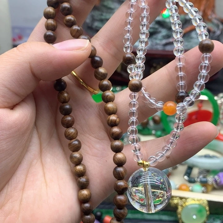 玛瑙/玉髓颈饰合金吊坠