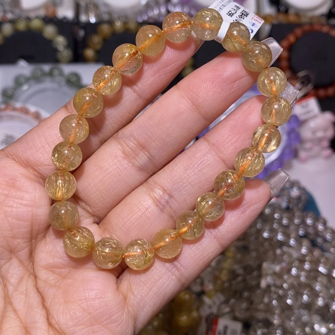 【闪购商品】发晶手链未镶嵌金发8m