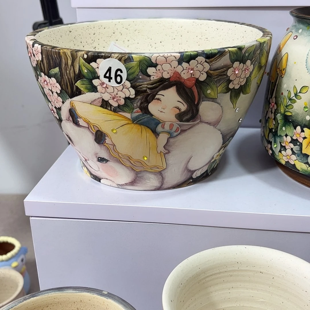 景德镇陶瓷花盆景德镇陶瓷花盆