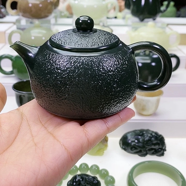 未镶嵌和田玉挂件茶壶