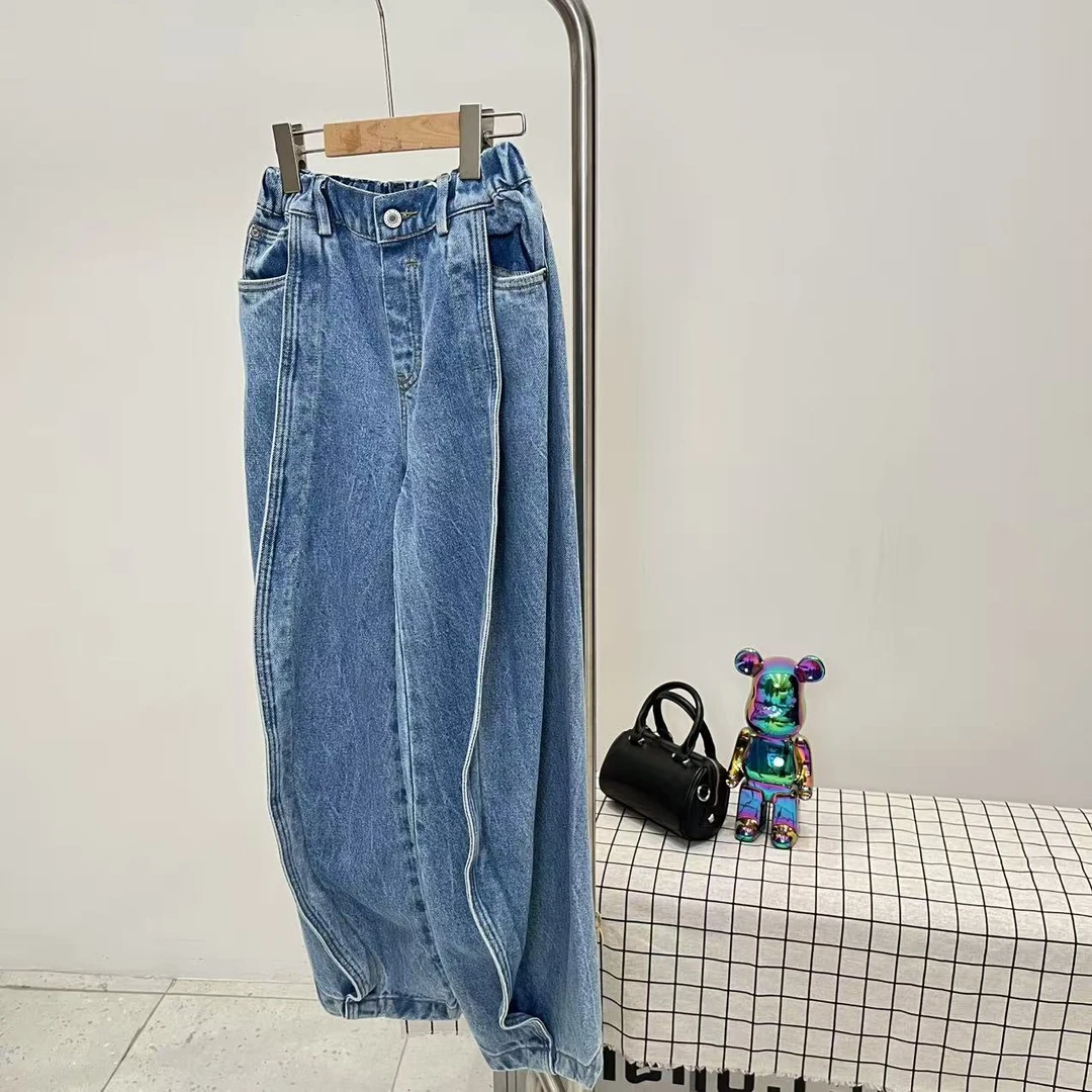 秋冬女童牛仔长裤蓝色 1136阁系