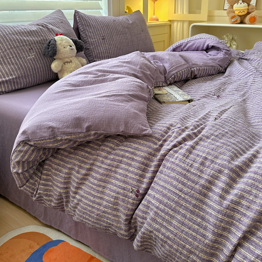 JN-小清新四季款棉质床笠四件套