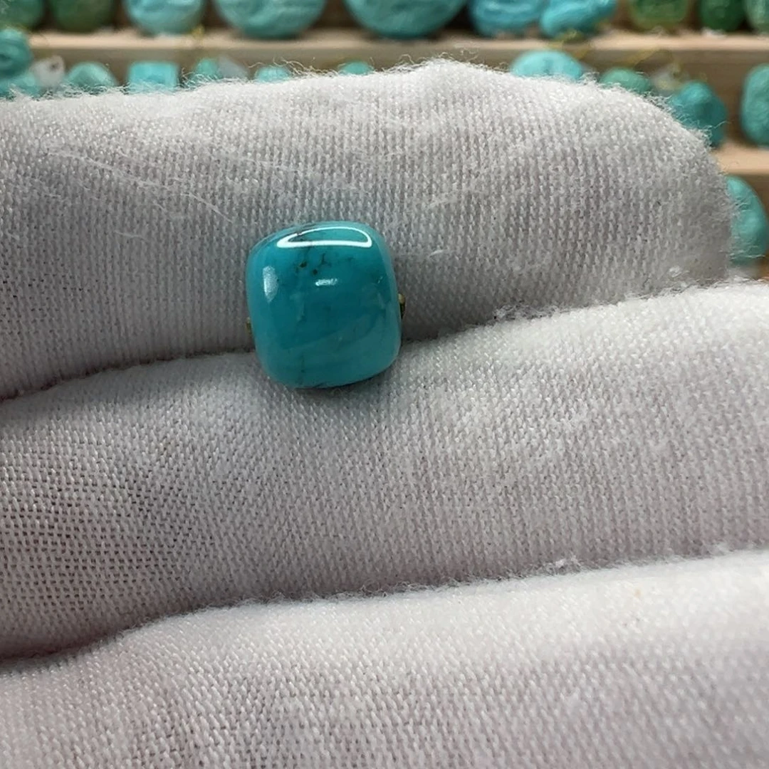 未镶嵌绿松石老型珠9.2mm