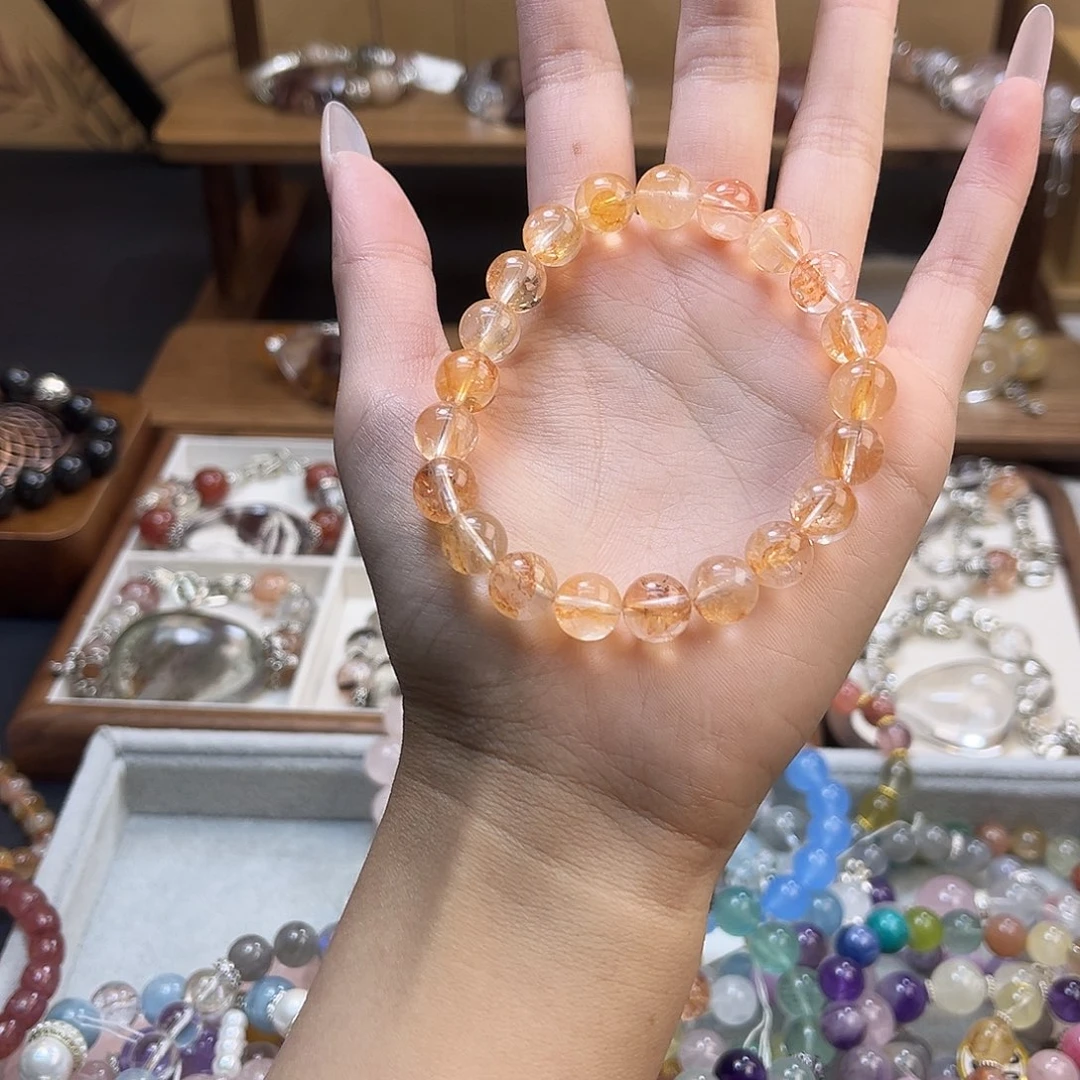 貘***烟晶手链合金手串