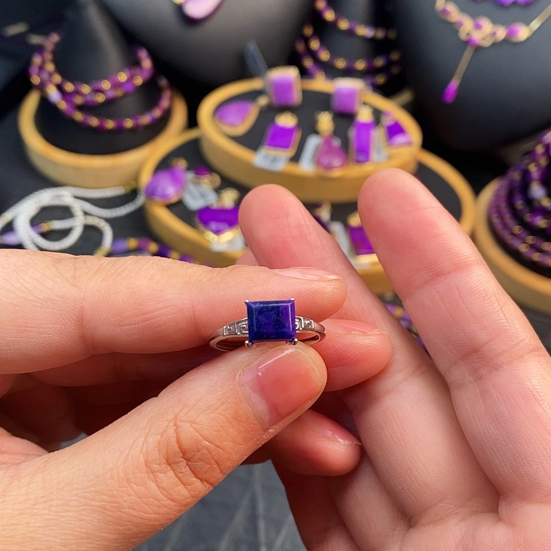 苏纪石（舒俱来）银S925镶嵌戒指