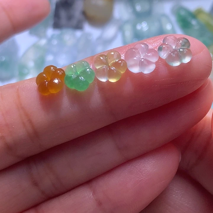 定制翡翠未镶嵌高冰花花