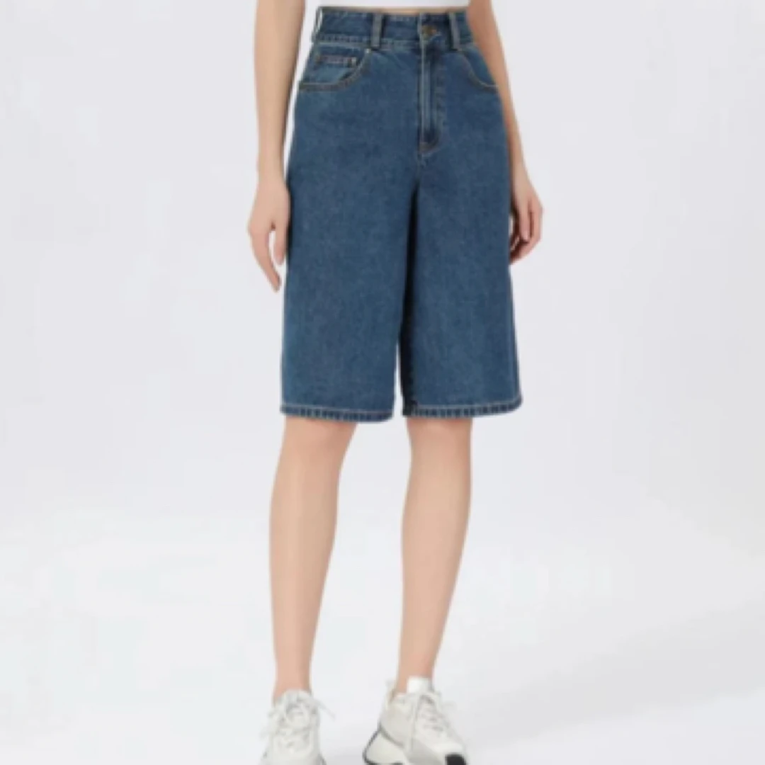 【北京阿玛施】春夏新款丹宁时尚百搭高腰宽松休闲时尚牛仔裤510049