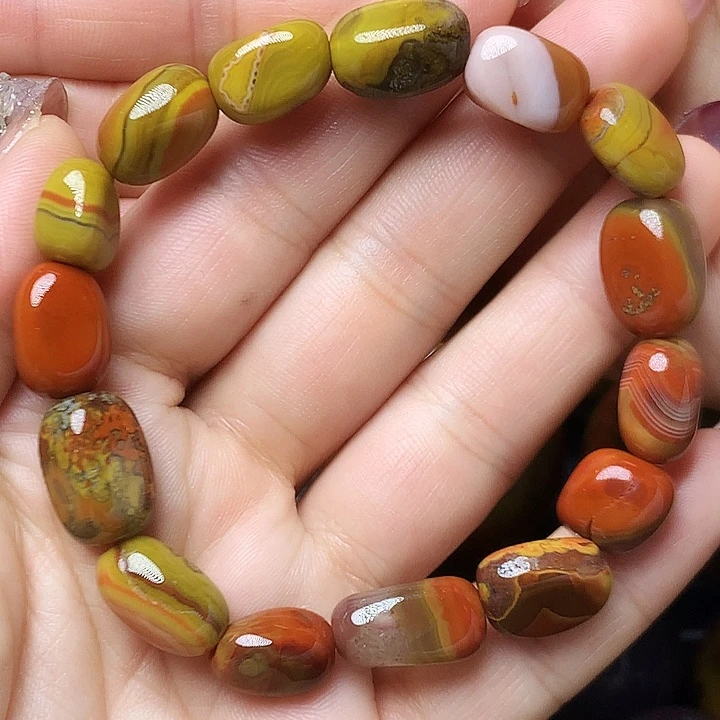 玛瑙/玉髓未镶嵌手链