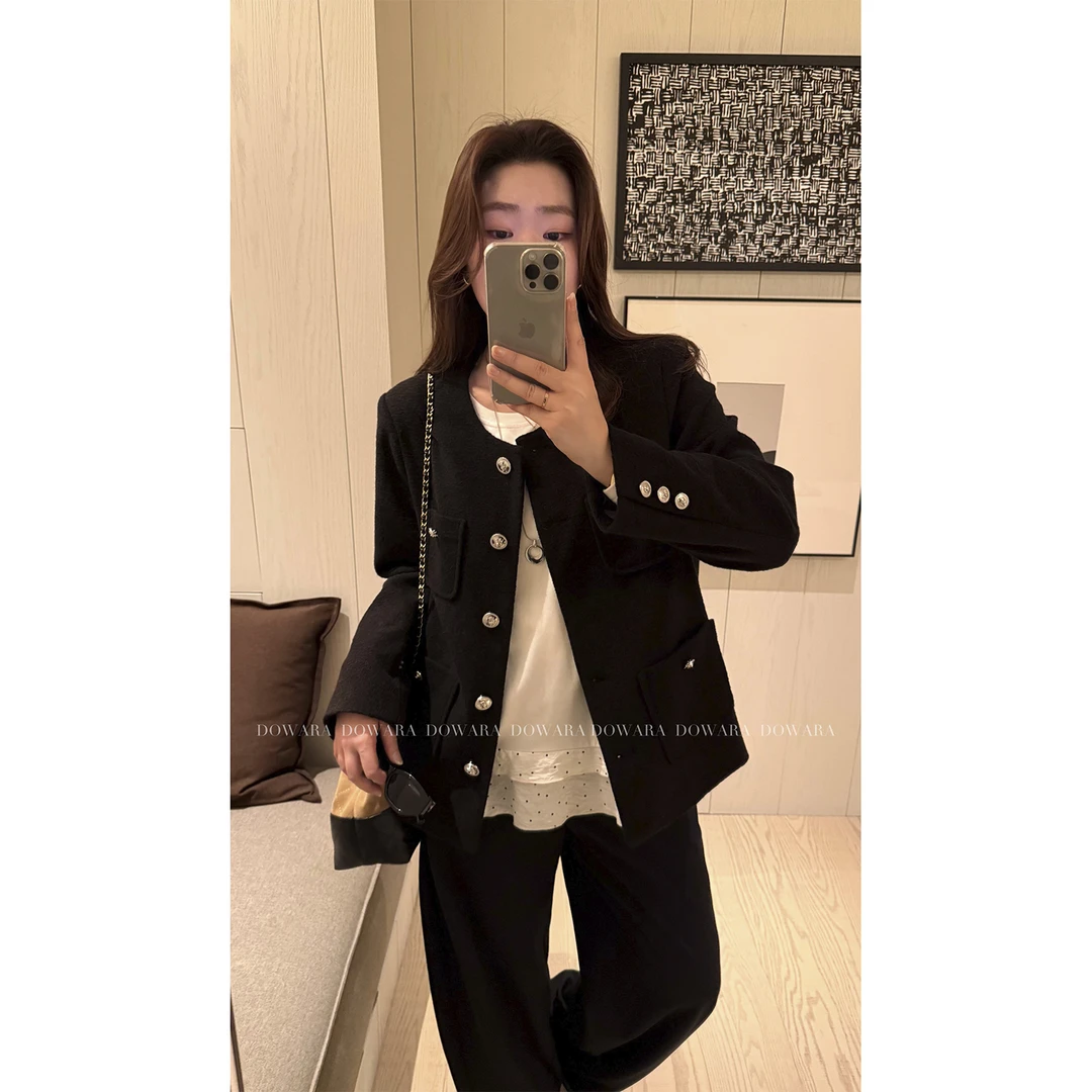 大婉酱微胖定制【曳影小香】高级小香短外套气质百搭显瘦上衣 0367D