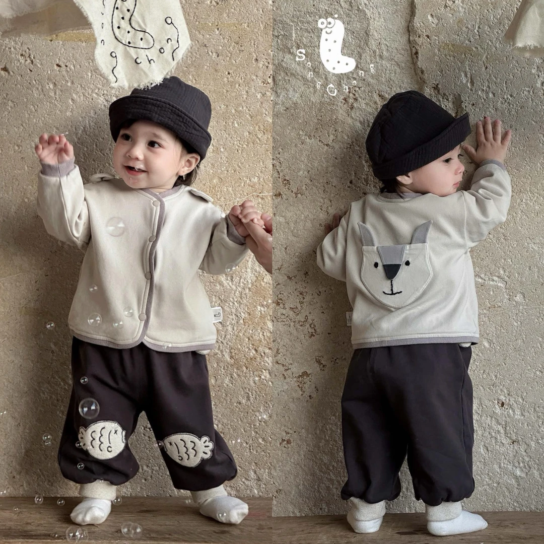 松虫春季新款卡通狐狸可爱耳朵外套