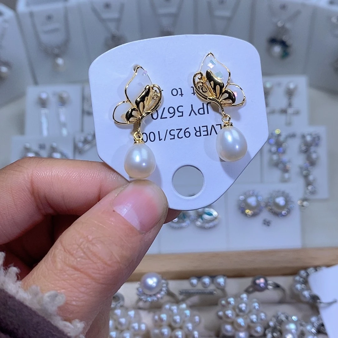 耳饰未镶嵌淡水珍珠