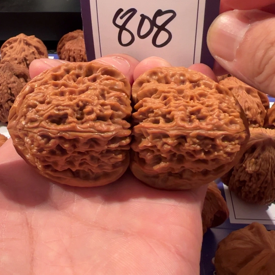 文玩核桃把件全品三角疆40.5尺寸808号