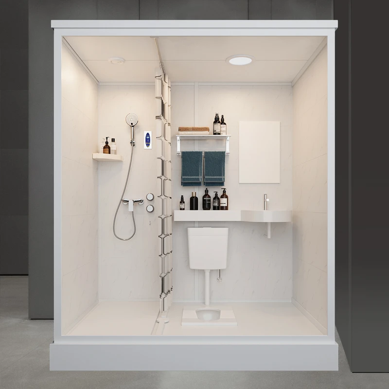 豪华款长1.87*宽1.27*高2.15含蹲便整体淋浴房[侧开门咨询客服]