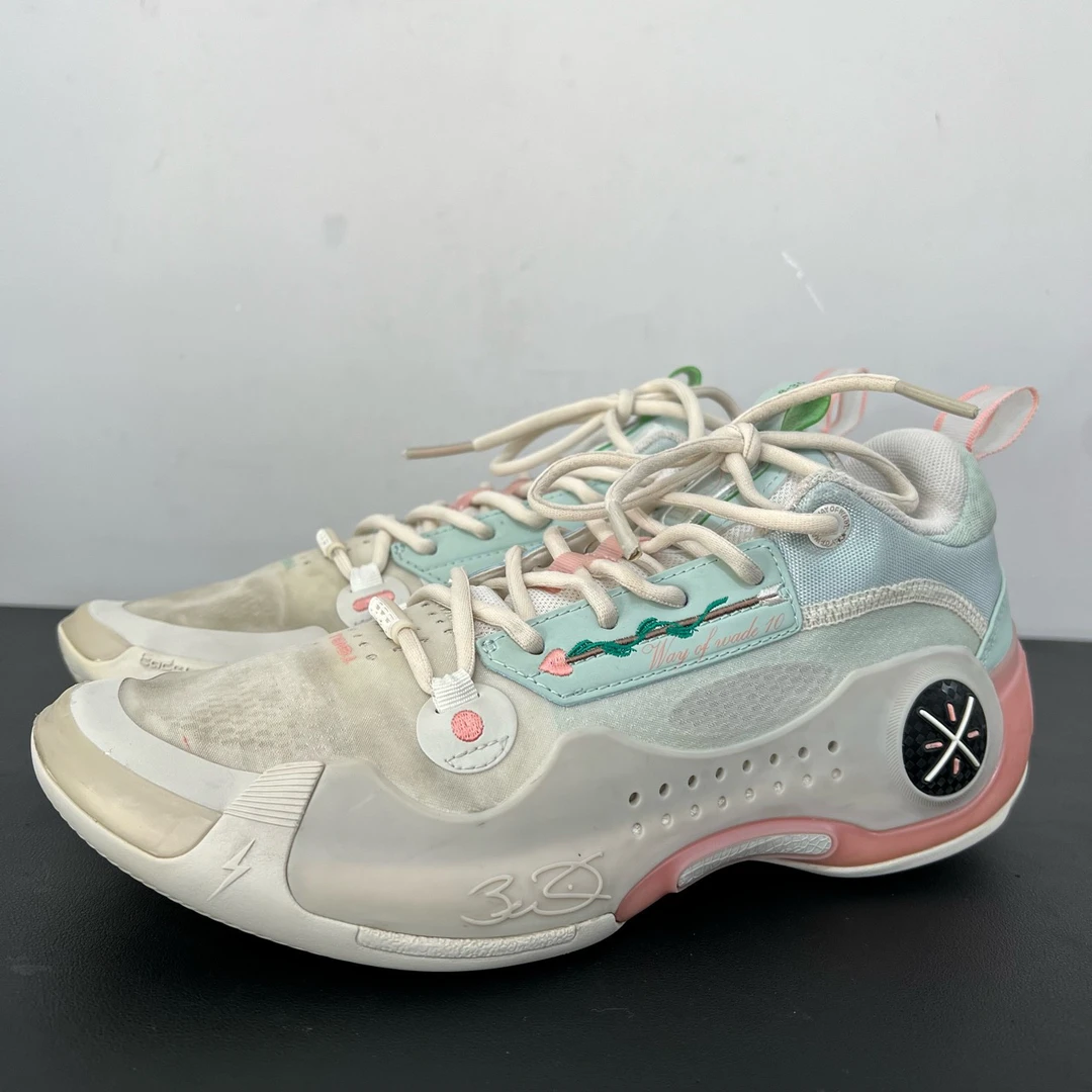 90新 LI-NING/李宁 41.5码/wow韦德之道10情人节球鞋鞋面污渍无盒