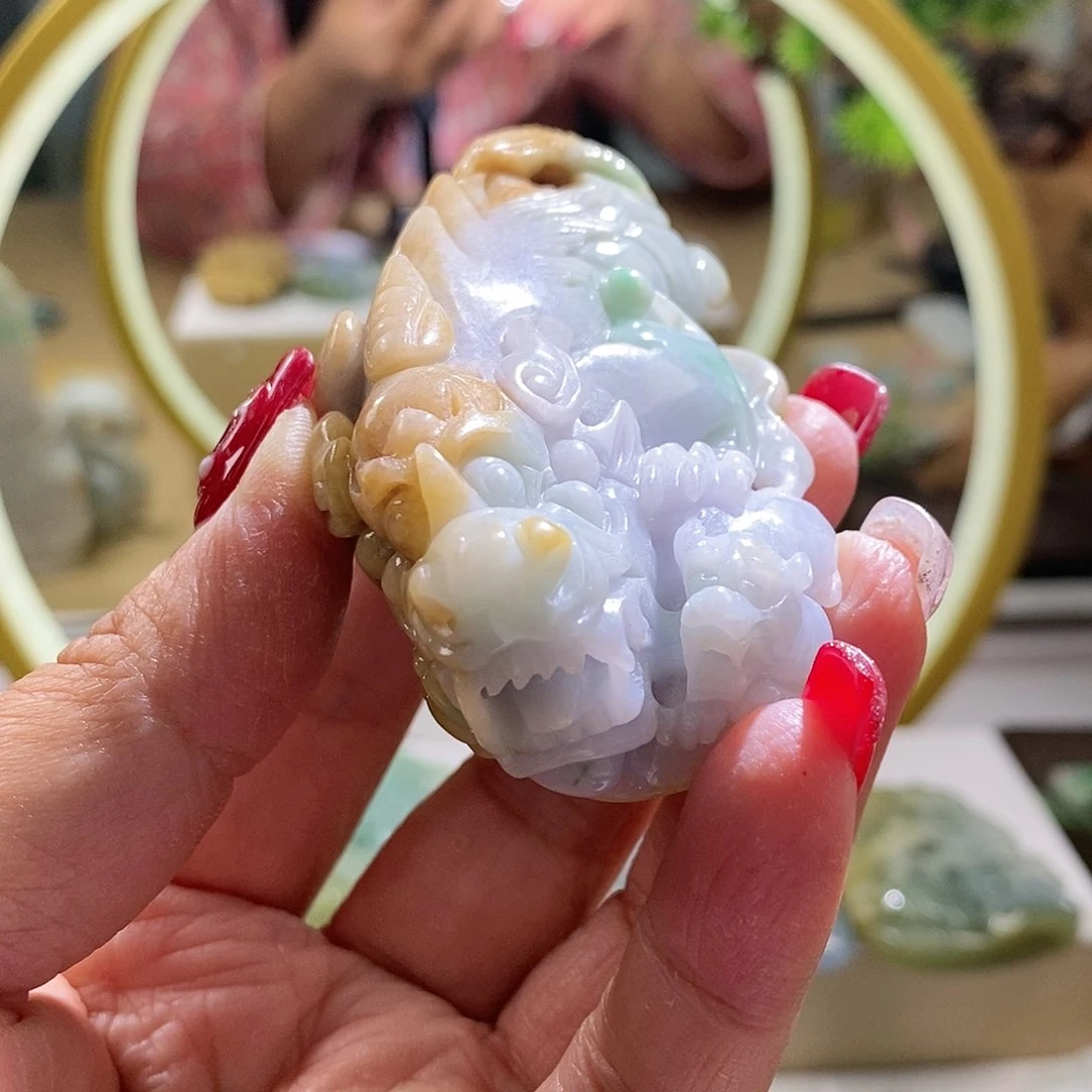 【闪购商品】翡翠颈饰未镶嵌貔貅