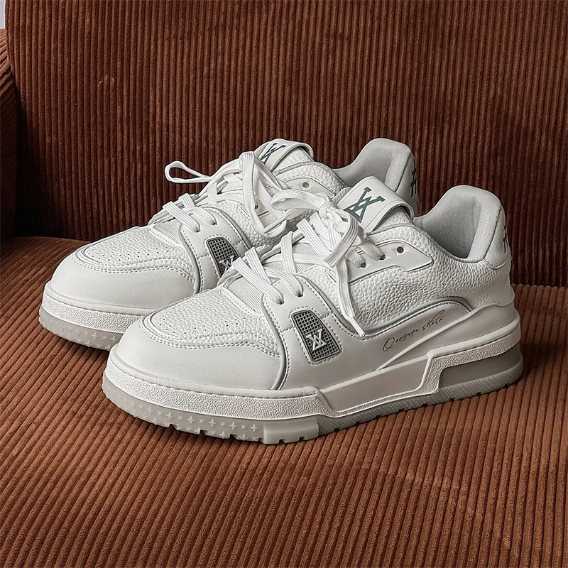 2025新款秋季白色板鞋男女休闲鞋透气高级感百搭小白鞋情侣款潮鞋