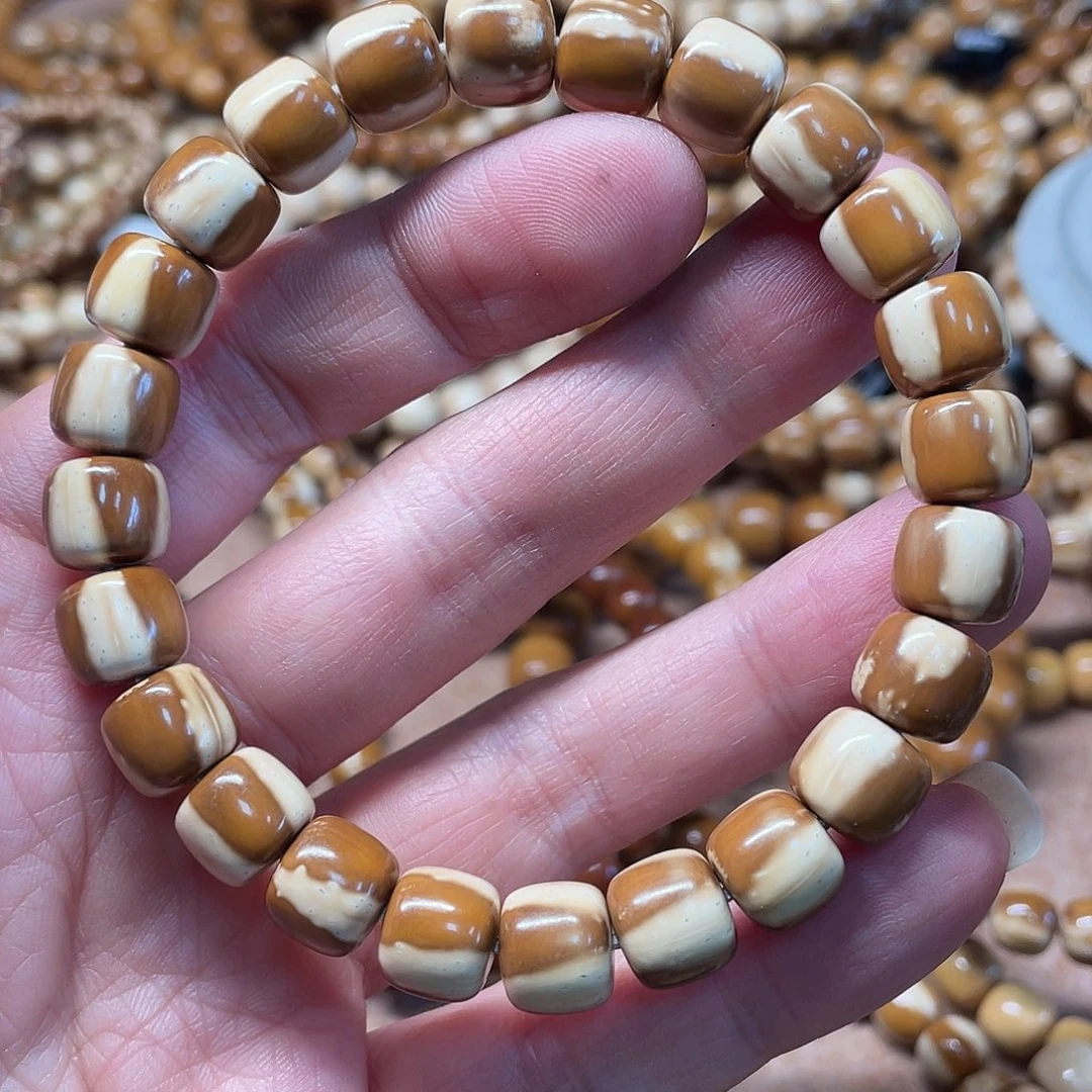 紫金鼠吊坠实心紫金鼠手串10三花