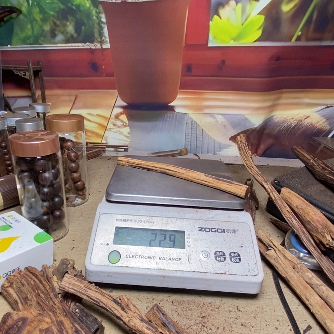 天***书降真香海南十亩香发簪