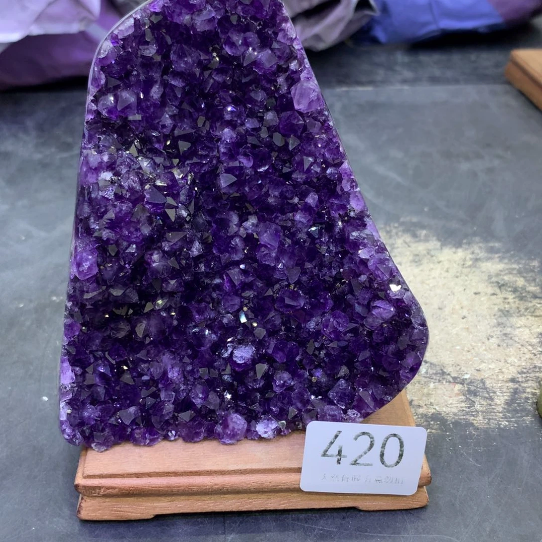 水晶摆件未镶嵌紫晶420