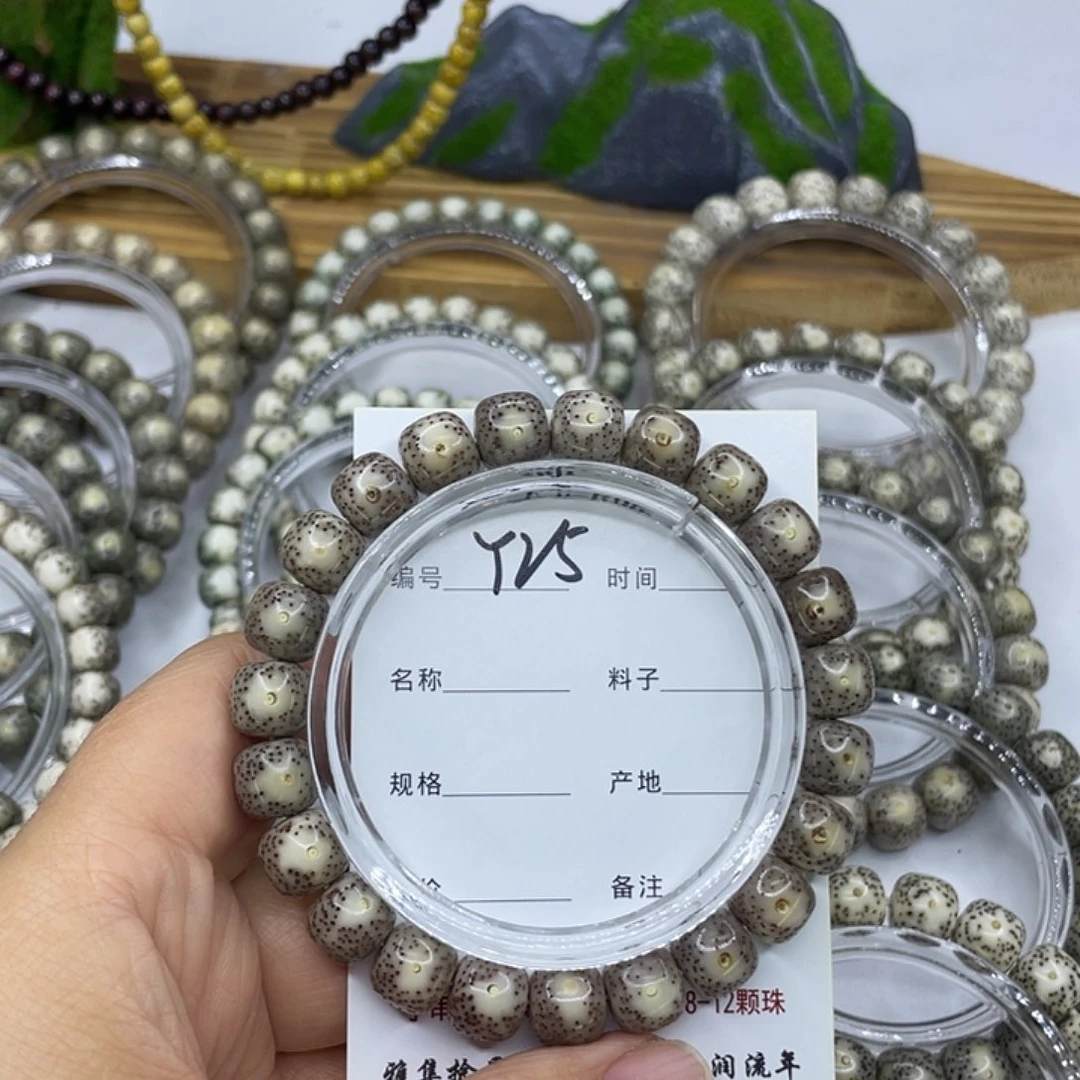 萁***妙手串星月菩提Y25灰粉冰糖10
