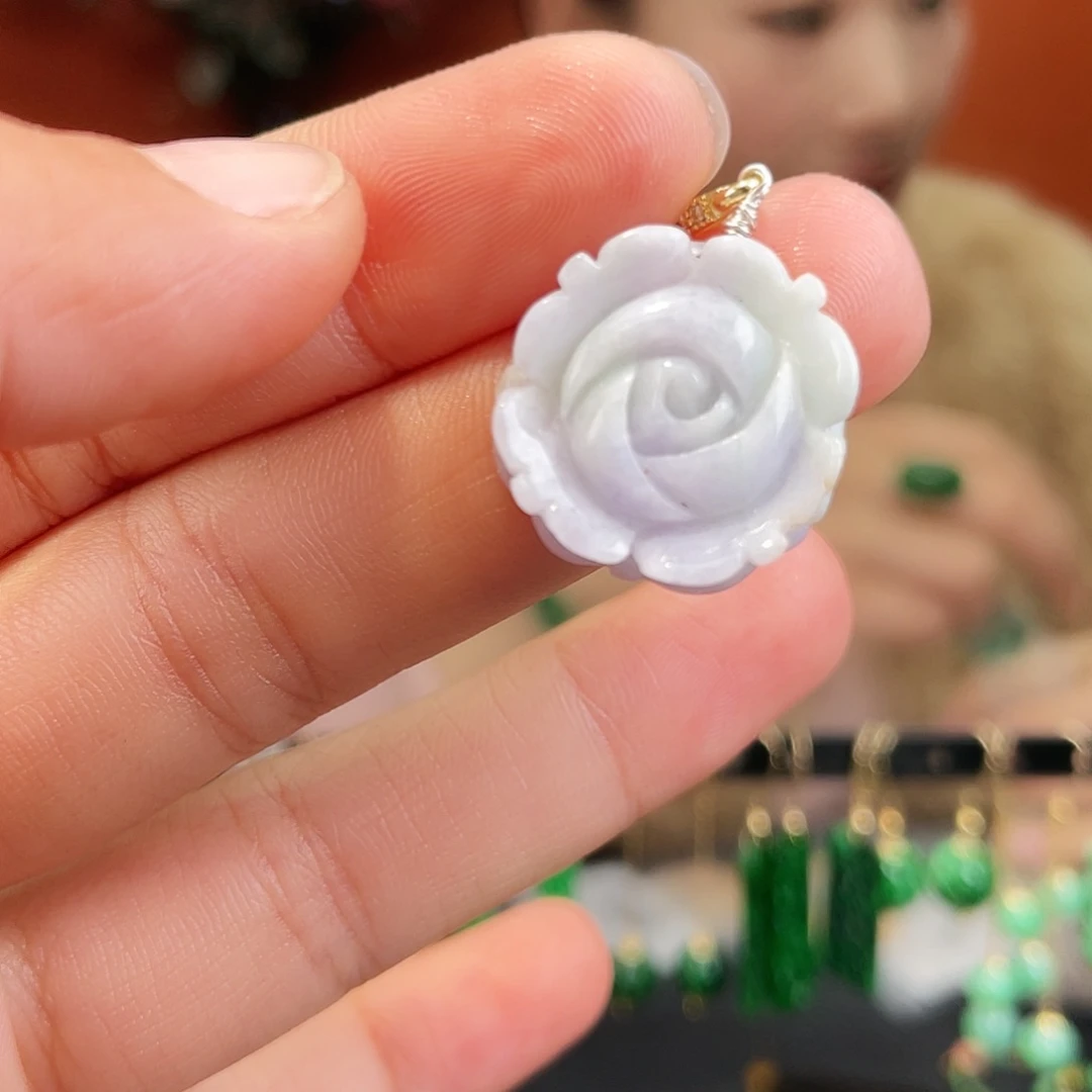 翡翠未镶嵌耳饰饰品