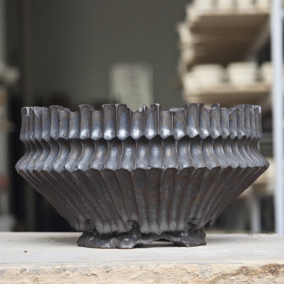 块根植物盆 矮盆纹理龙舌兰仙人球龟甲龙惠比大黑象足漆树盆Pot