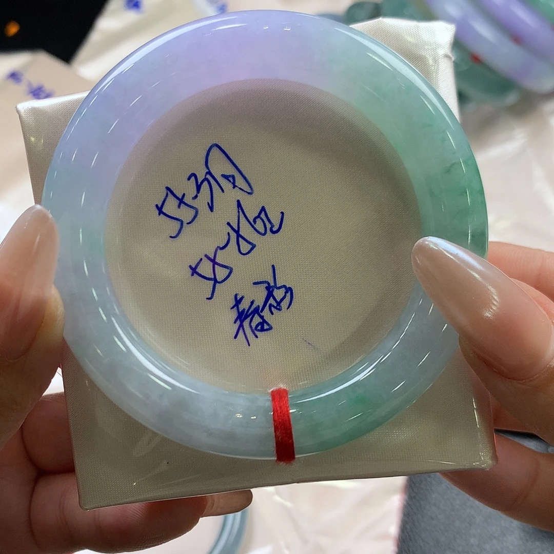 翡翠未镶嵌手镯55.3 圆